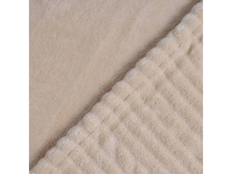 Manta Flannel Embossed 130x160 cms Beige