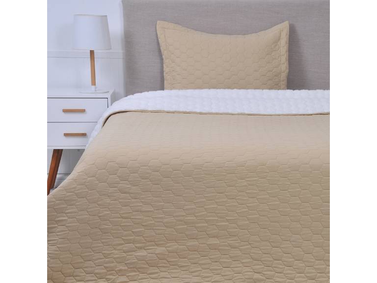 Quilt Sherpa 1.5 Plazas Beige