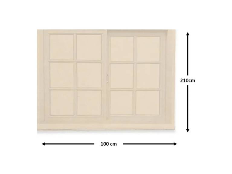 Cortina Roller Rustica Deluxe 100x200 cm Beige Importclick