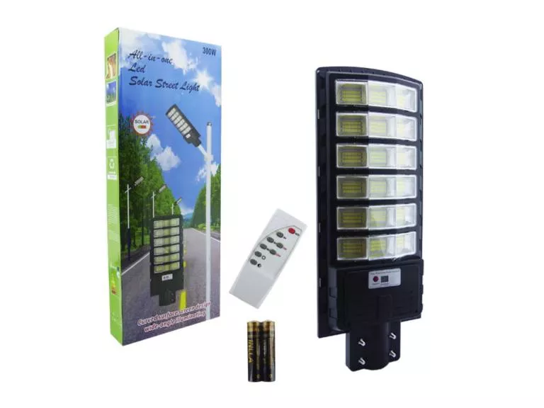 Foco Poste Solar 300 Watt 18 Placas 594 LED Importclick