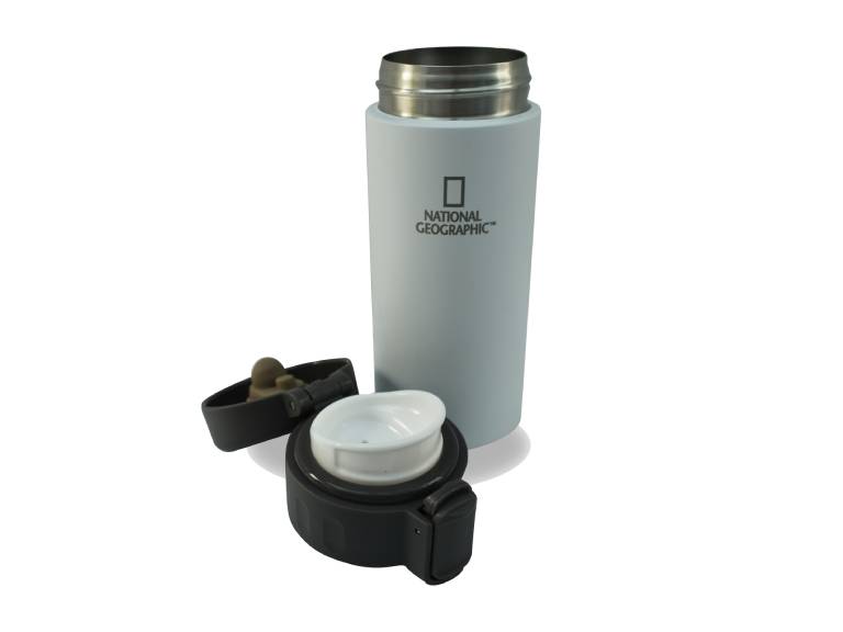 Mug Metálico National Geographic 350Ml Blanco