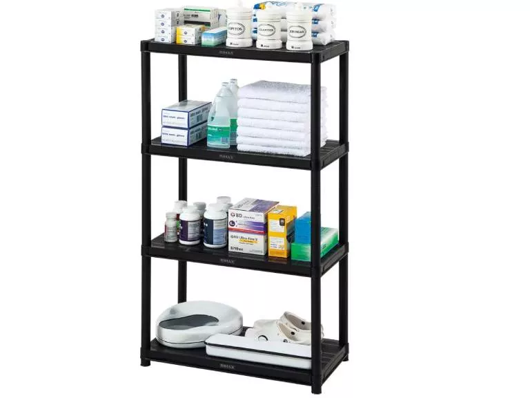 Estante Plástico Rimax 4 Niveles Negro