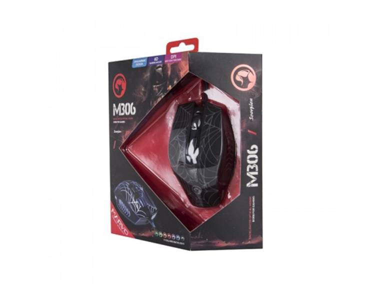 Mouse Gamer Negro Marvo M306