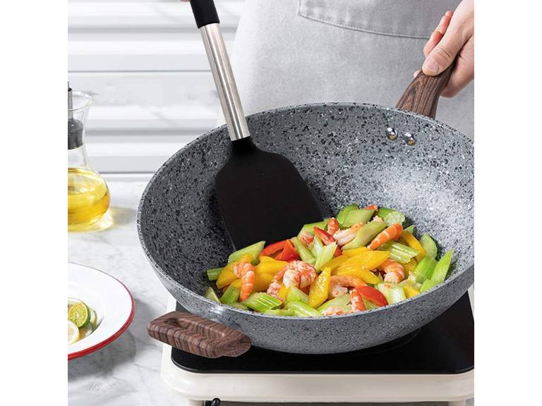 Set 6 Utensilios de Cocina Silicona-Acero Inoxidable Importclick