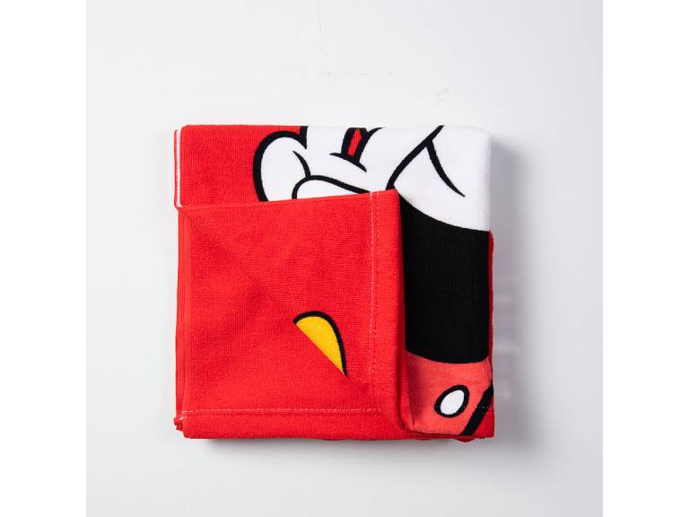 Toalla Playa Capucha MF Mickey Red