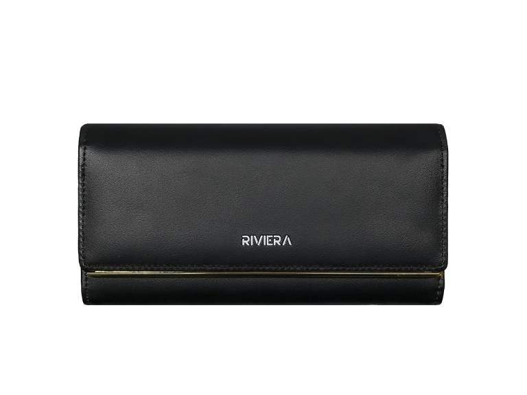 Billetera Gea Negro Modelo 2 Riviera