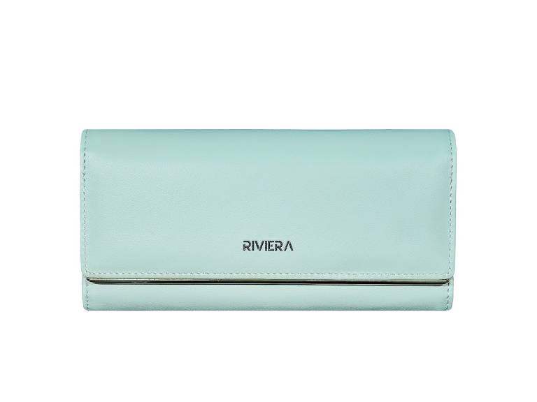 Billetera Gea Verde Menta Modelo 2 Riviera