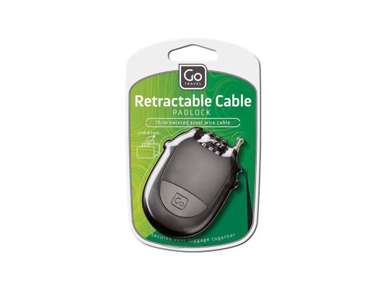 Candado con Cable Retráctil