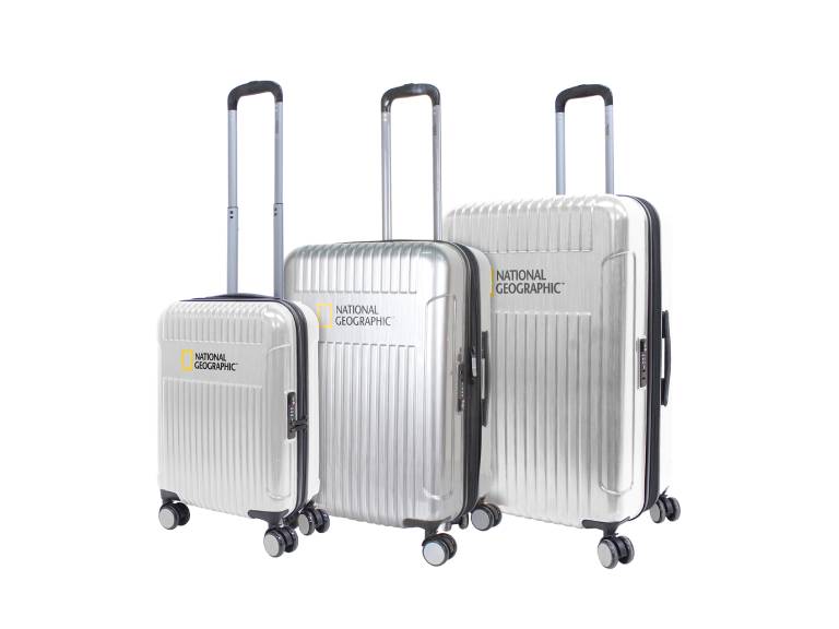 Set de Maletas Natgeo Transit Plata