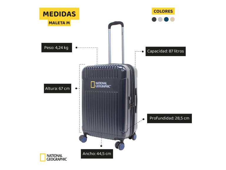Maleta (M) 85Lt Natgeo Transit Negro
