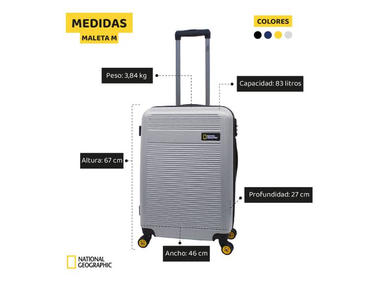 Maleta (M) 83Lt Natgeo Aerodrome Plata
