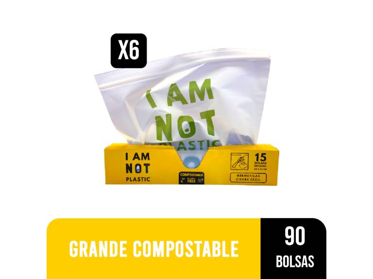 Pack 6 Bolsas Herméticas Grandes 28X27