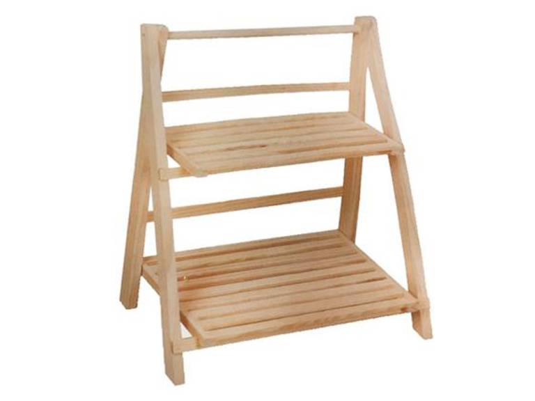 Estante organizador de Madera 2 Niveles Café Claro Importclick