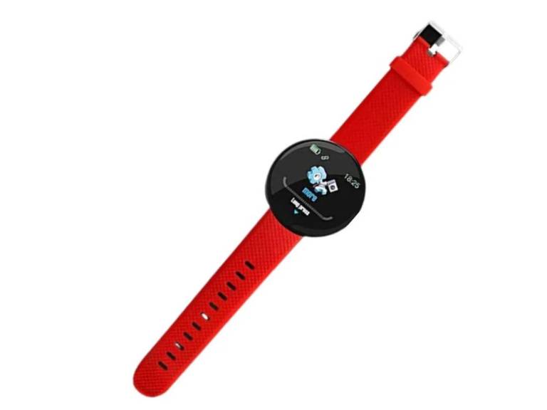 Reloj Smart Band carga USB redondo Rojo Importclick