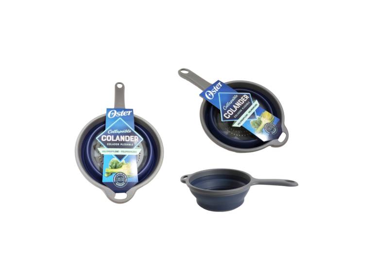 Colador plegable silicona con mango 18 cm Oster