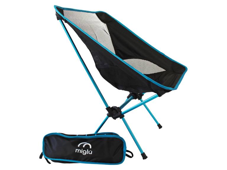 Silla plegable de camping azul-R6124