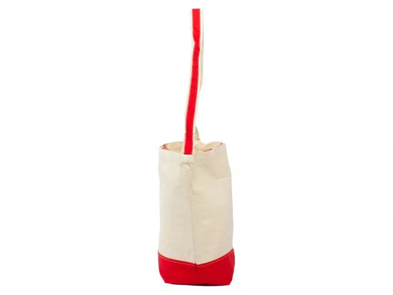 Bolsa Shopper Canvas Algodón Rojo