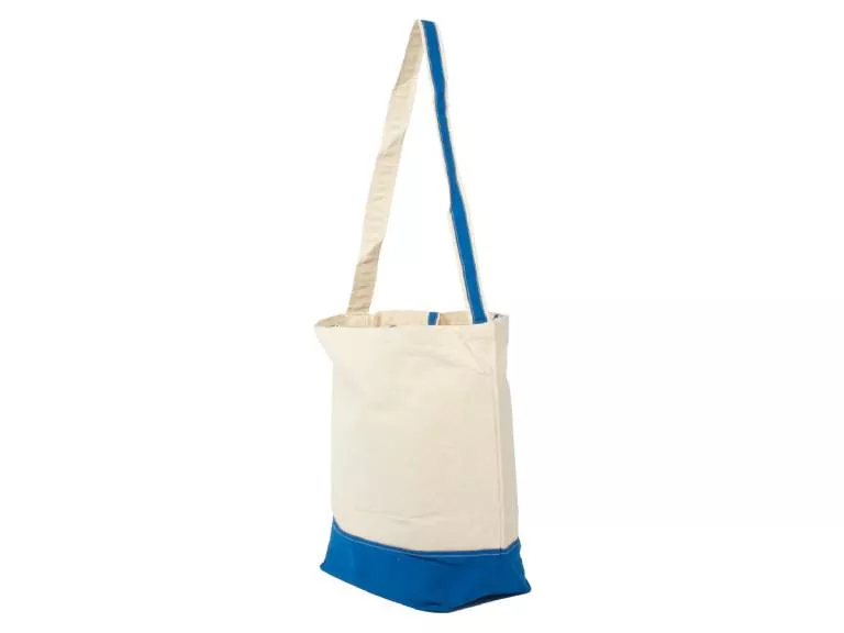 Bolsa Shopper Canvas Algodón Azul