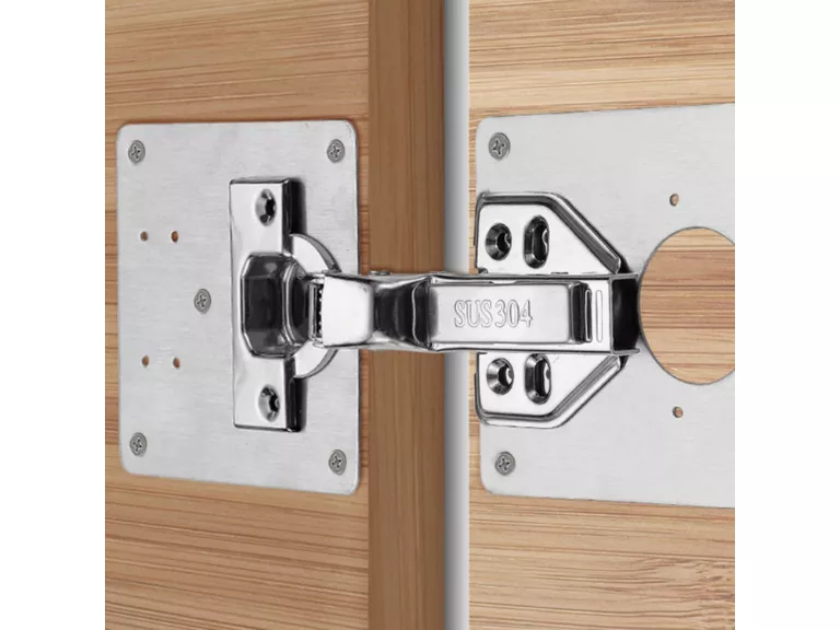 Set 2 Placas Reparación Bisagra Puerta Armario Mueble Importclick