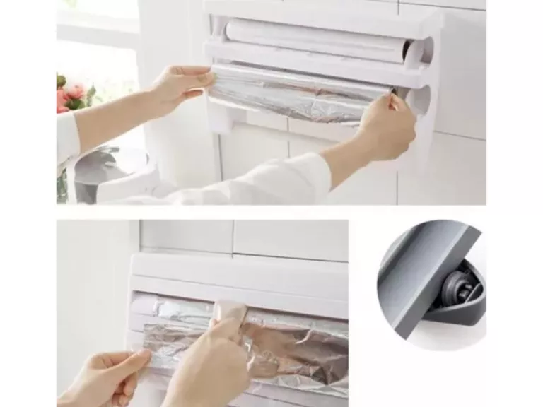 Dispensador Multifuncional Triple Cocina Film Papel Importclick