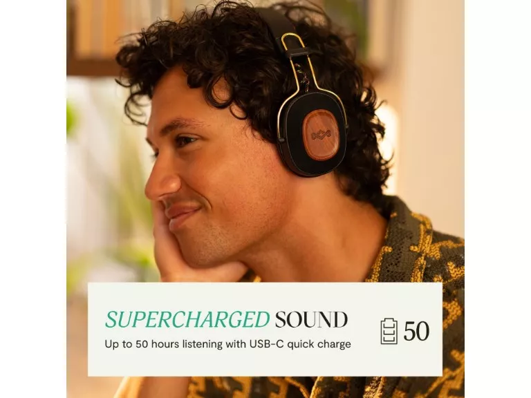 Audífonos Bluetooth Positive Vibration Riddim Rasta Marley