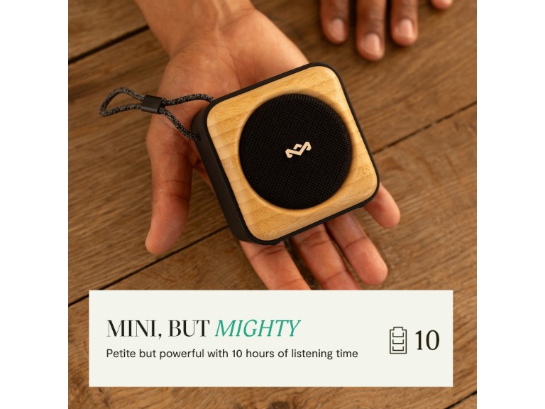 Parlante Bluetooth 5.3 Roots Negro Marley