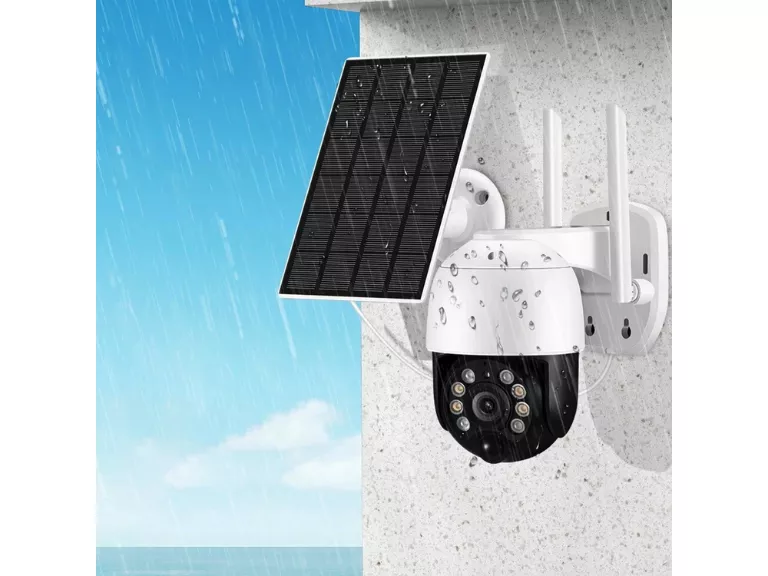 Cámara Seguridad Panel Solar IP WIFI FullHD Visión Nocturna Sensor Movimiento Importclick