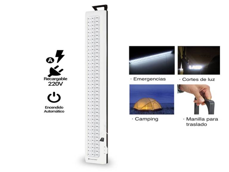 Lámpara de Emergencia 120 LED