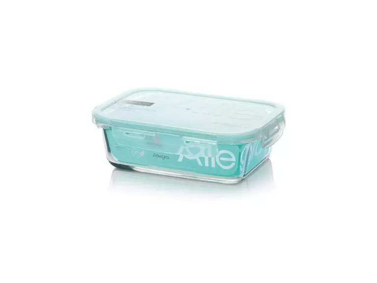 Contenedor Hermético Vidrio Rectangular de 1 Litro Allegra