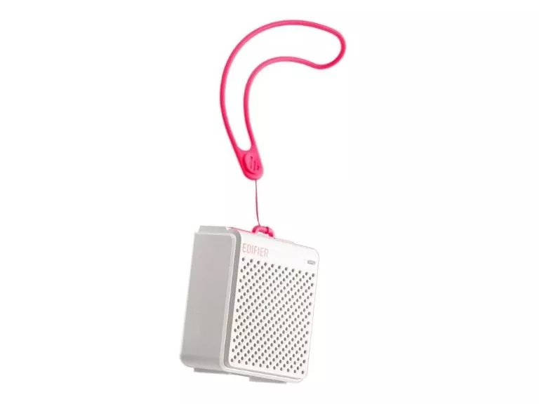 Parlante Portatil Mp85 Blanco y Rosa