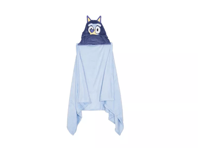 Manta Azul con capucha Bluey 3D
