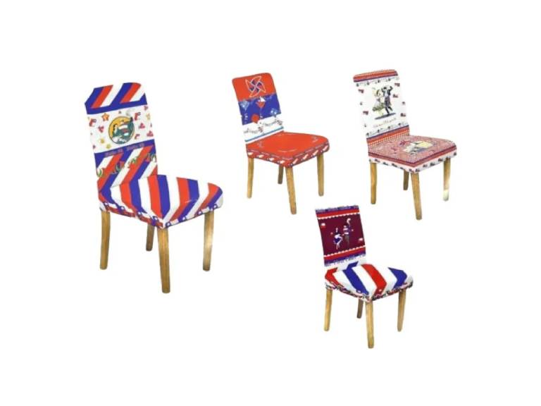 Set 6 piezas cubre sillas Fiestas Patria