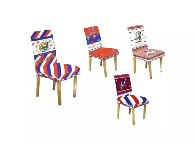 Set 6 piezas cubre sillas Fiestas Patria