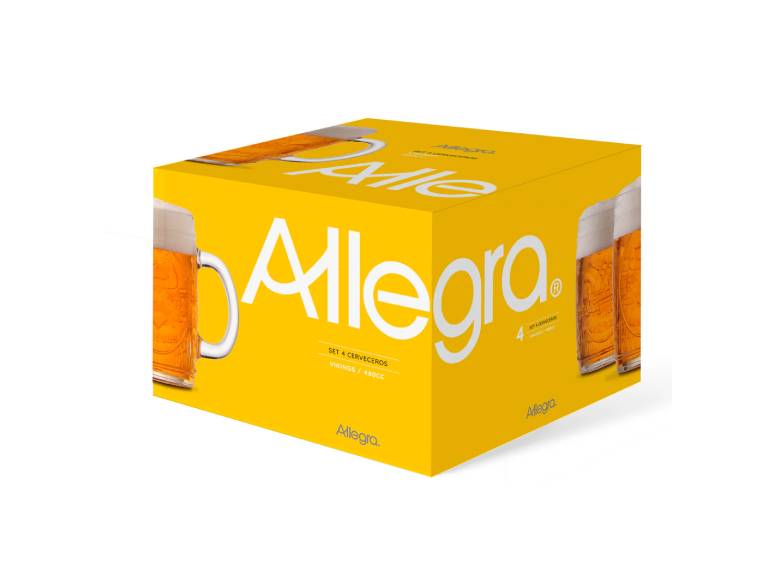 Set 4 vasos Cerveceros 480cc Vikings