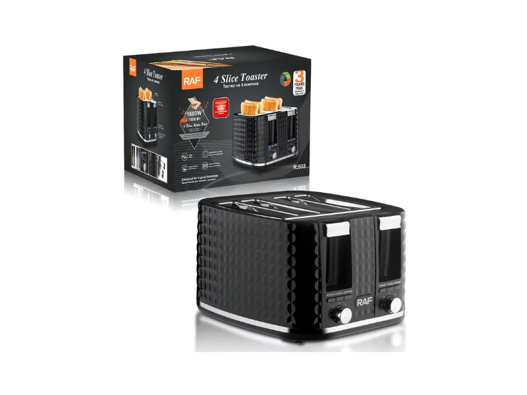 Tostadora de 4 Rebanadas 1500W