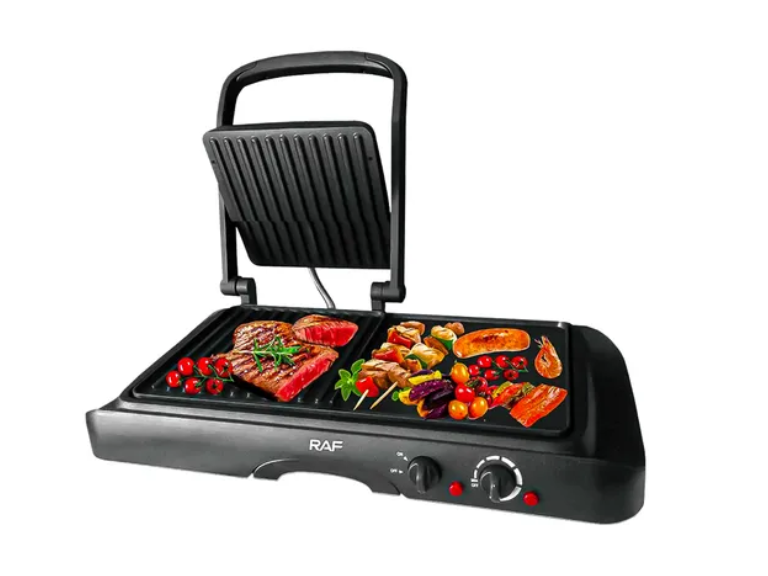 Parrilla Eléctrica con Plancha Asadora 