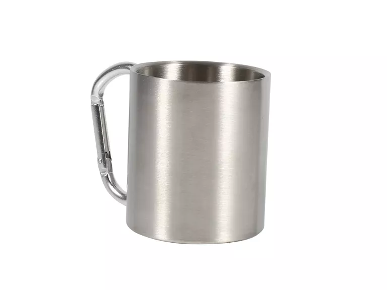 Vasos Camping con Mosquetón de Acero 4 unidades