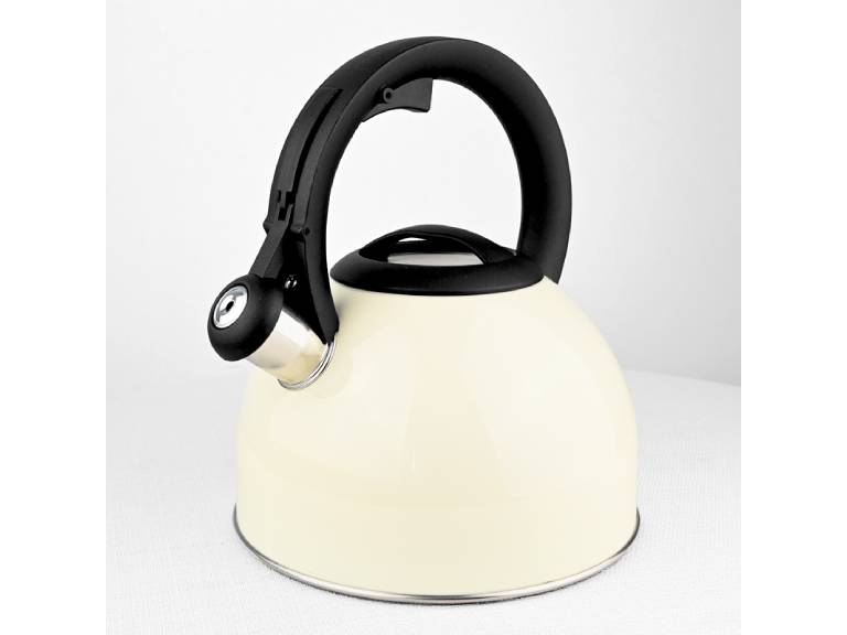 Tetera Doral Minerva 3 Litros con Silbato Blanca