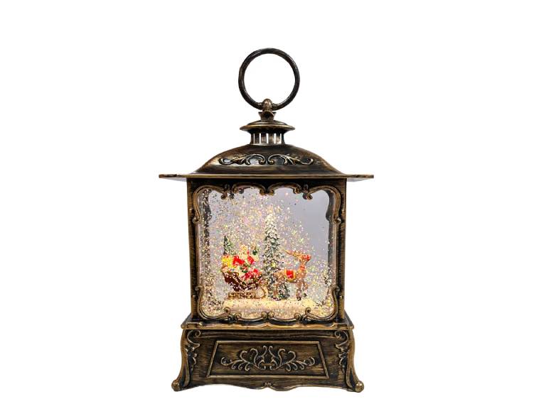 Farol Lámpara Led Granja Navidad Musical 23 CM