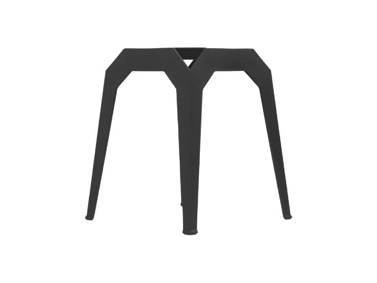 Piso apilable de plástico rígido DENTON Negro