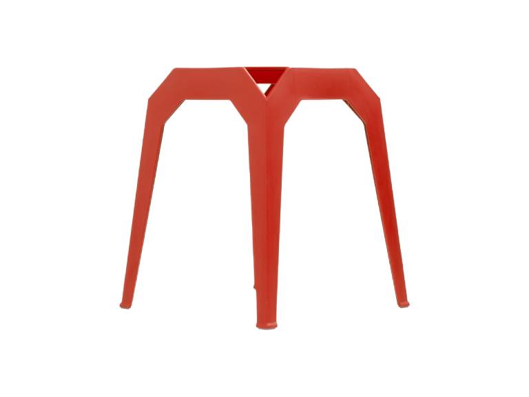 Piso apilable de plástico rígido DENTON Rojo