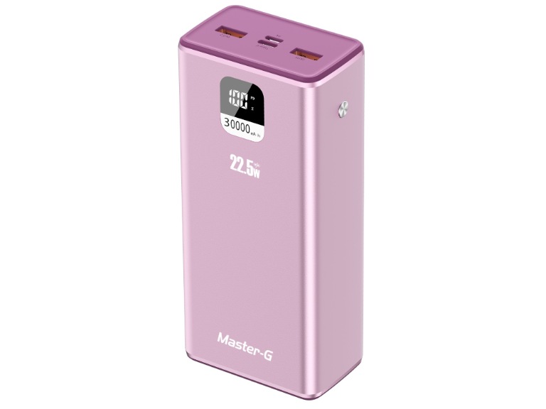 Batería Externa Power Bank 30000 Mah 22.5W Rosada