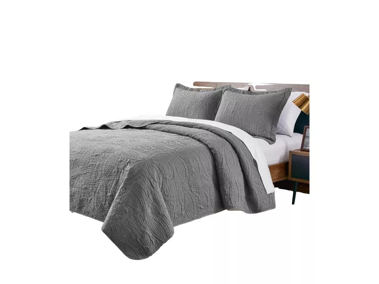 Cubrecama Quilt Reversible Queen 228x228 cm Más Fundas