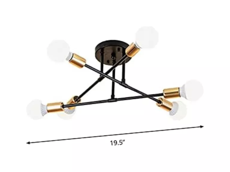 Lámpara Techo Colgante Iluminación 6 Focos E27