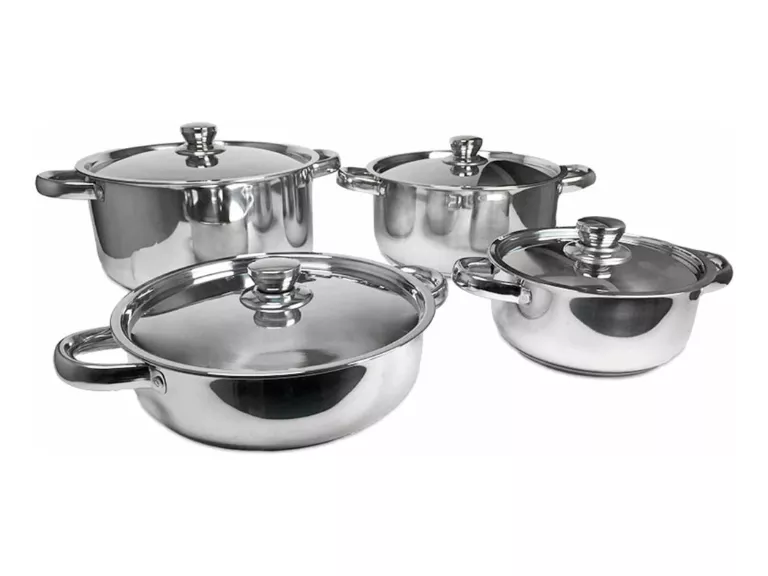 Juego Batería 8 Piezas Olla Cocina Acero inoxidable