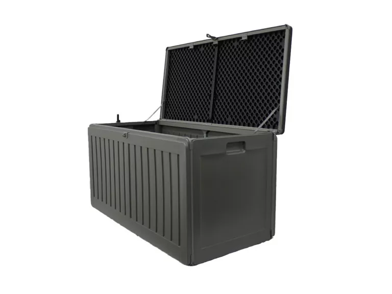 Baúl Bodega Multiuso Exterior Jardín 270 L Negro