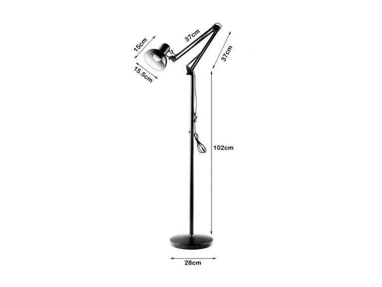 Lámpara Pie Moderna Pegable Hogar 138 cm 240V