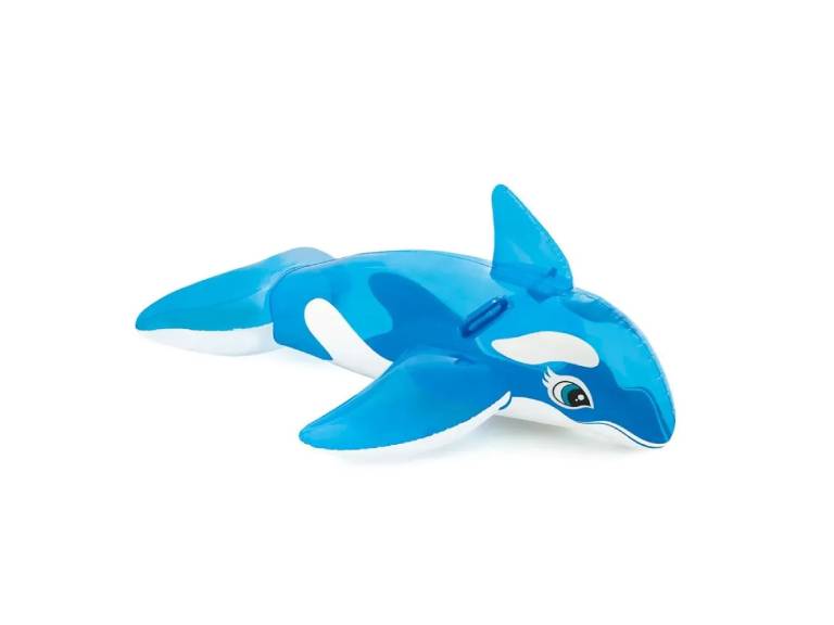 Flotador inflable tipo Ballena 210 cm Azul
