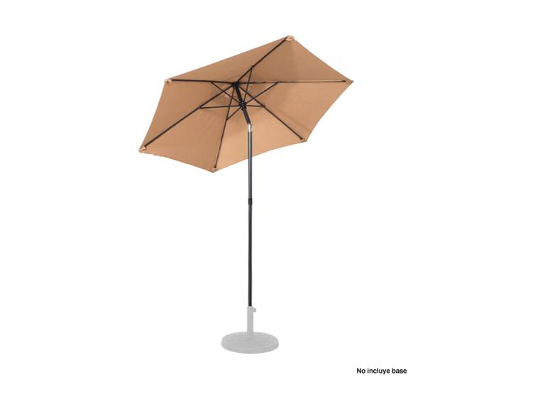 Quitasol redondo Twist 2M Beige