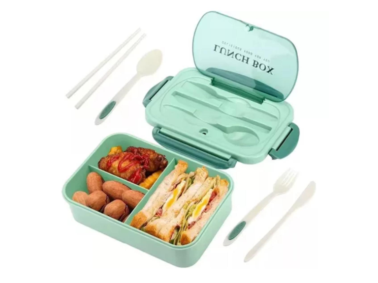 Tupper Contenedor Microondas Alimentos Servicio Verde